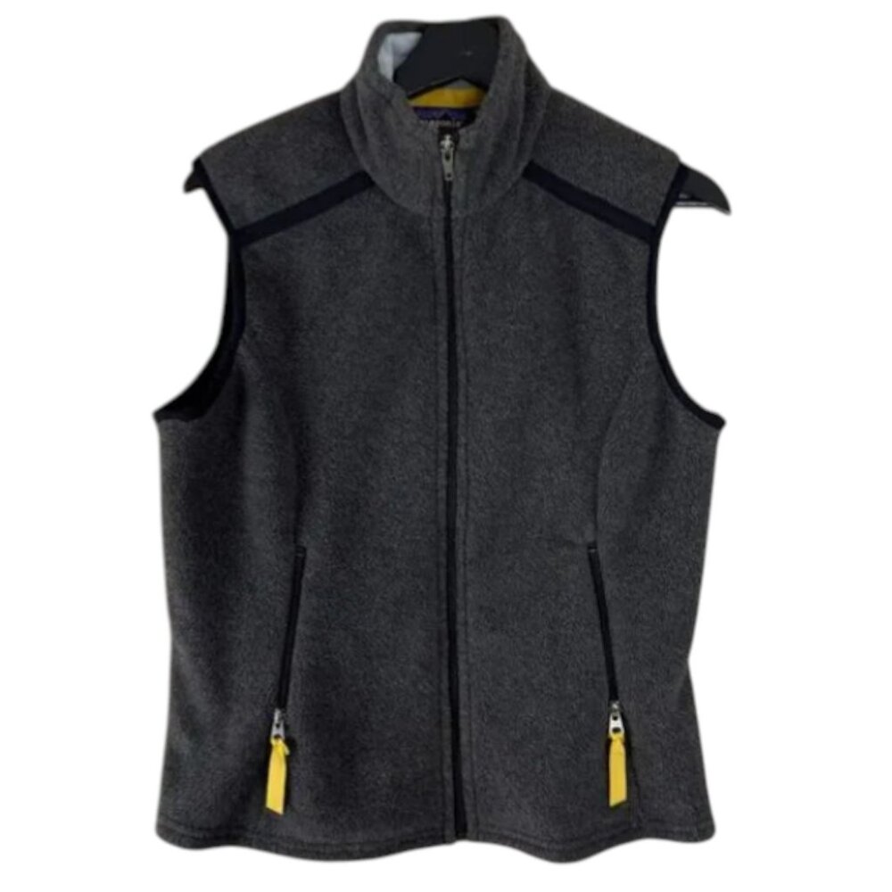 Patagonia Women's Synchilla Vest Charcoal Gray Fleece Full Zip Size Small